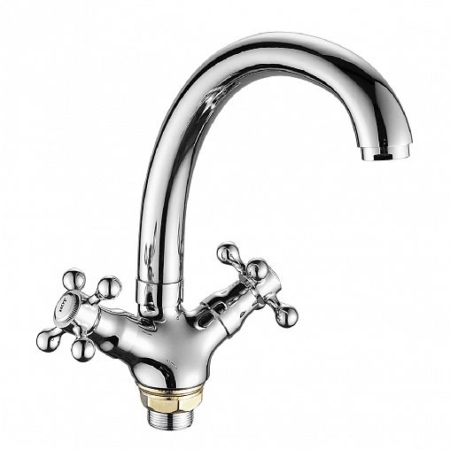 Смеситель для кухни Fashun A4219-2, хром фото