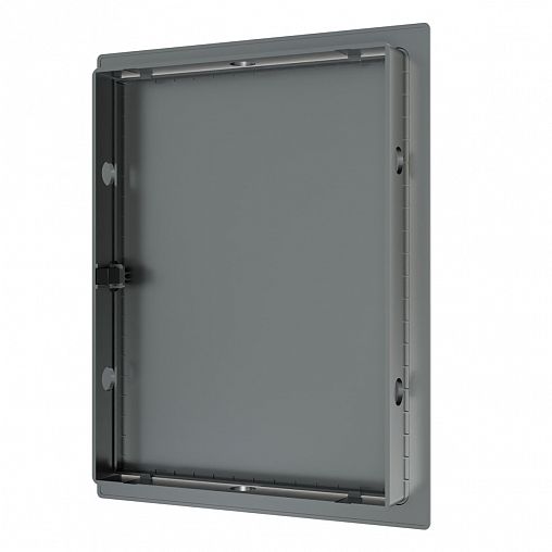 Люк-дверца ревизионная Evecs L1520N gray, нажимная, с фланцем 150 x 200 мм, 172 x 222 мм фото