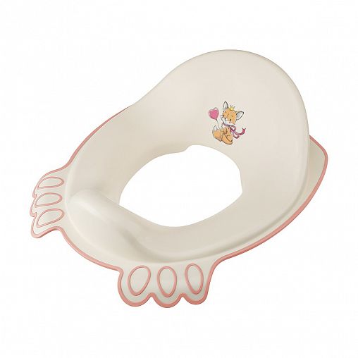 Детское сиденье на унитаз Kidfinity, светло-розовое с декором фото