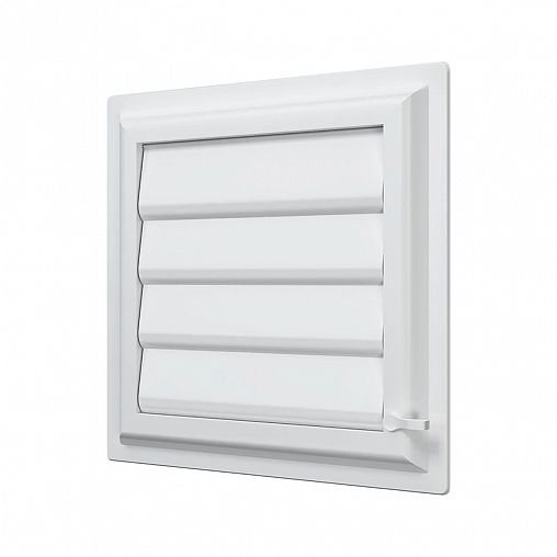 Вентиляционная решетка с сеткой и жалюзи Era Airvent, регулируемая, пластик, 281 x 281 мм фото