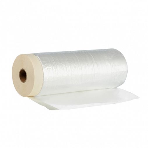 Пленка защитная Unibob, с малярной лентой, в диспенсере, 2,7 x 20 м фото