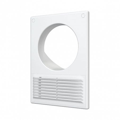 Площадка торцевая Era РУФ, пластик, разъемная, с решеткой и фланцем d 125 мм, 185 x 254 мм фото