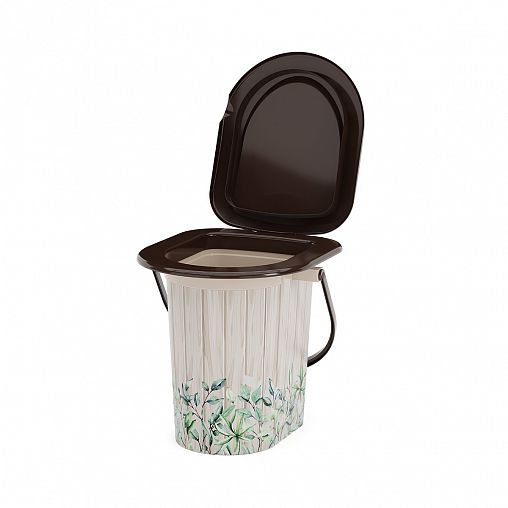Ведро-туалет Альтернатива, 17 л, летний день фото