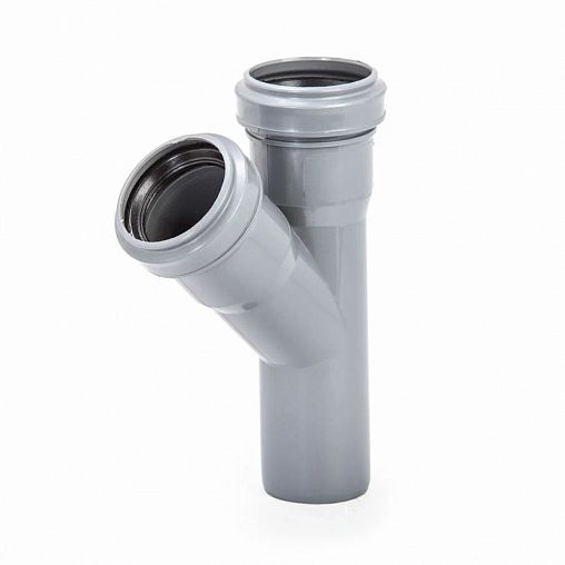 Тройник канализационный Lammin, 40 x 40/45° фото