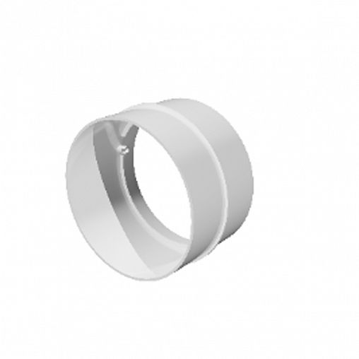 Соединитель круглых каналов Era10СКП, d=100 мм, пластик фото