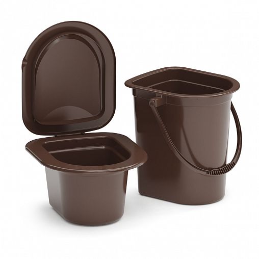 Ведро-туалет со съемным горшком Альтернатива, 17 л фото