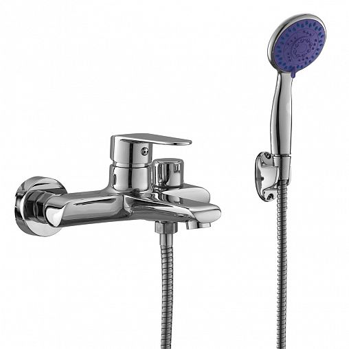 Смеситель для ванны с душем PLStart PD32082, хром фото