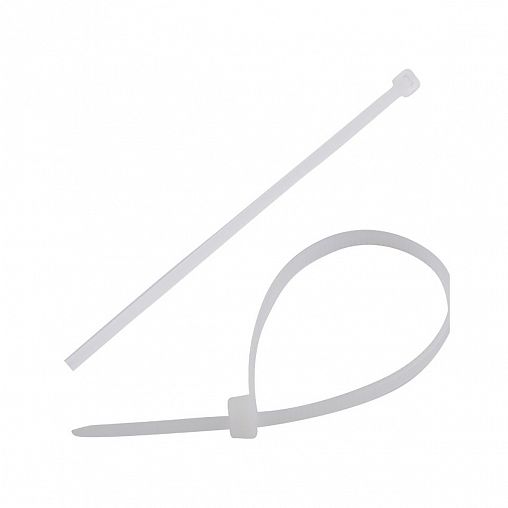 Хомут-стяжка Park, нейлон, 2,5 x 100 мм, 100 шт, белый фото