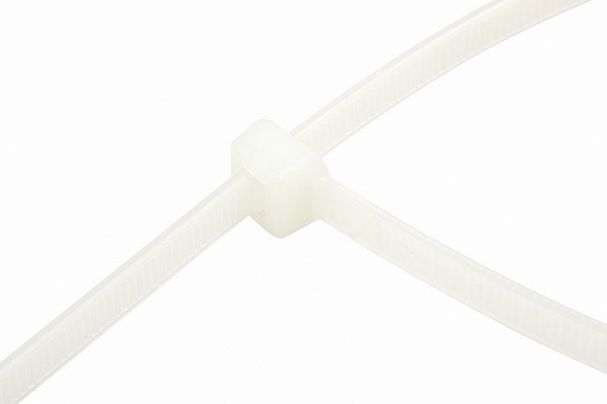 Хомут-стяжка Rexant, нейлон, 3,6 x 150 мм, 100 шт, белый фото