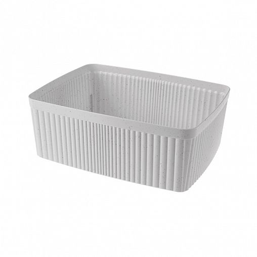 Лоток с крышкой Econova Velvet, 295 x 225 x 110 мм, 6,55 л, светло-серый фото