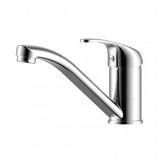 Смеситель для раковины с поворотным изливом Rossinka Y35-22, однорычажный, хром фото