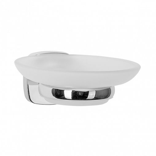 Мыльница Аквадекор Eller, стекло/металл, хром фото