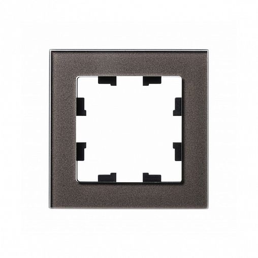 Рамка Systeme (Schneider) Electric Atlasdesign Nature, 1-пост, стекло, мокко фото