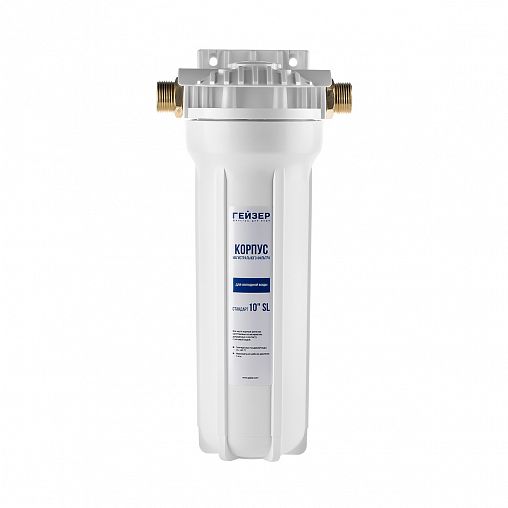 Корпус для магистрального фильтра Гейзер, Slim Line 10", 3/4" фото