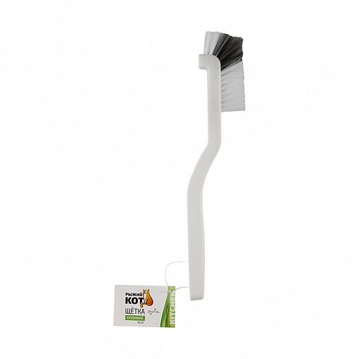Щетка мытья для посуды Рыжий кот KB-07, 260 x 45 x 18 мм, белая фото