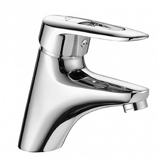 Смеситель для раковины с коротким изливом Fashun A1007, хром фото