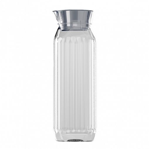 Кувшин для холодных напитков Бытпласт Rossi, пластик, 1,4 л, серый металлик фото