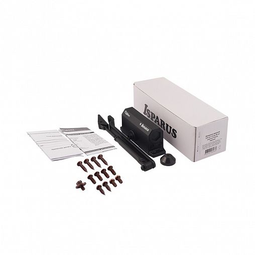 Доводчик дверной Нора-М 410 Isparus, для дверей 15 - 60 кг, черный фото