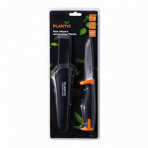 Нож универсальный Plantic by Fiskars, в чехле, 218 мм фото