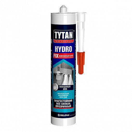 Клей монтажный акрилатный Tytan Professional Hydro Fix 10774, 310 мл, прозрачный фото
