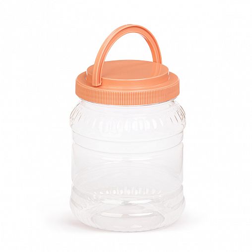 Банка для сыпучих продуктов ПЭТ Альтернатива, со складывающейся ручкой, 1,5 л фото