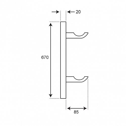 Кронштейн для радиатора СТМ CARHFR25, регулируемый, 200 - 500 мм фото