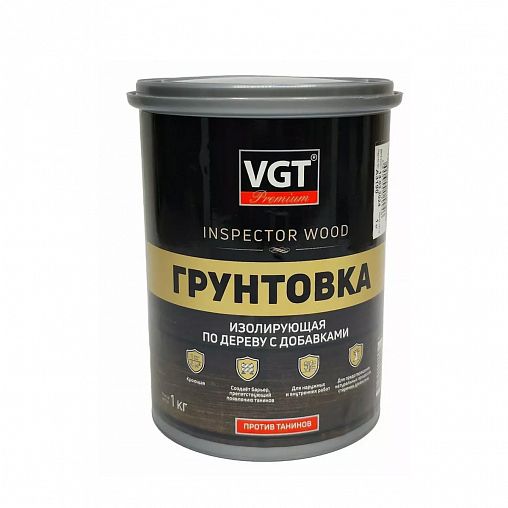 Грунтовка по дереву VGT ВД-АК-0301, изолирующая, 1 кг фото