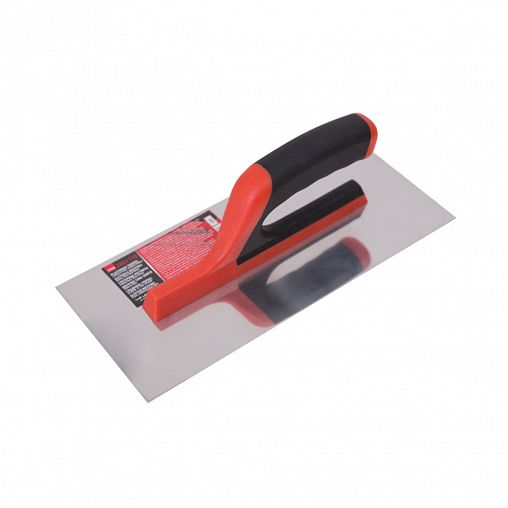 Гладилка прямая Beorol GRE, нержавеющая сталь, ПВХ ручка, 280 х 130 мм фото