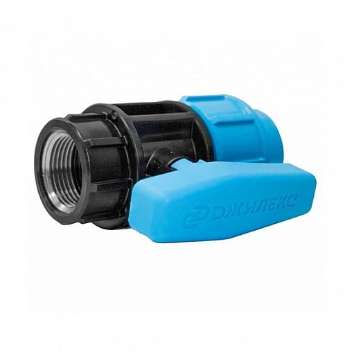 Кран шаровой для труб ПНД Джилекс ПРО, с внутренней резьбой, 32 x 1" М фото