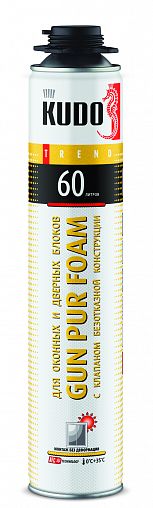 Профессиональная монтажная пена Kudo Trend Window 60, летняя, 1000 мл фото