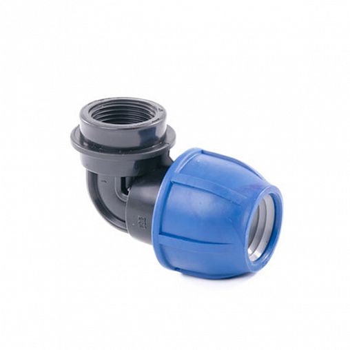 Отвод компрессионный для ПНД труб Lammin, внутренняя резьба, 25 x 3/4" фото