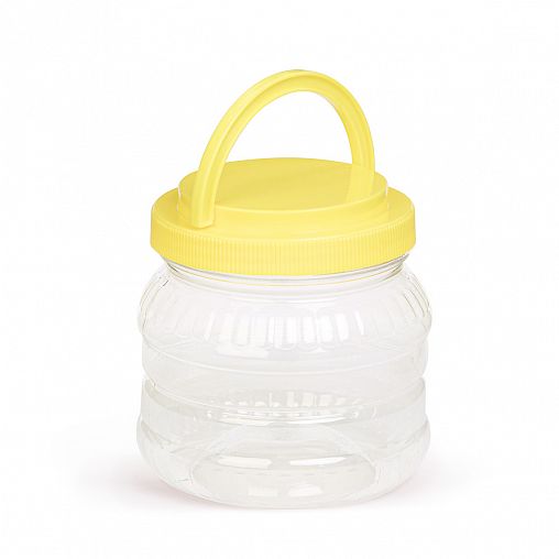 Банка для сыпучих продуктов ПЭТ Альтернатива, со складывающейся ручкой, 1 л фото