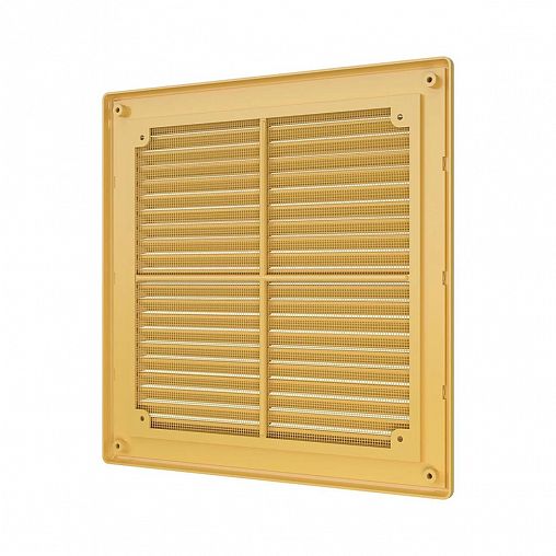 Решетка вентиляционная Era 2525Р беж, ABS-пластик, 249 x 249 мм фото