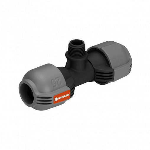 Соединитель T-образный Gardena, 1/2", наружная резьба, 25 мм фото