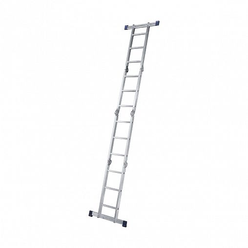 Лестница-трансформер шарнирная Alumet TL4045, алюминиевая, 2 x 4 + 2 x 5 ступеней, 2,51 - 4,91 м фото