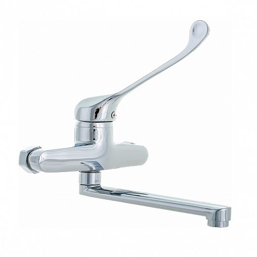 Локтевой смеситель для раковины Профсан Медик ПСМ-508-055, хром фото