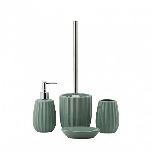 Стакан для зубных щеток Swensa Roya, керамика, зеленый фото