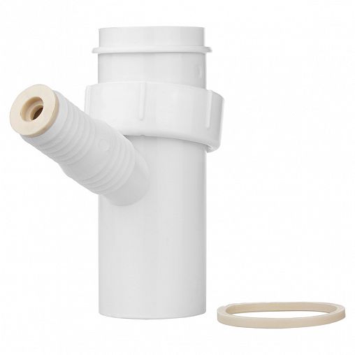Патрубок с отводом для стиральной машины MasterProf, 1 1/2" x 40 мм фото