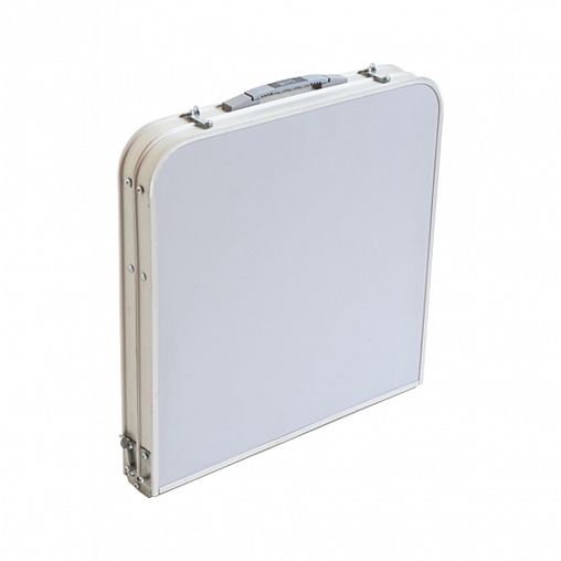 Стол складной с полкой Nika, пластик влагостойкий, 102 x 50 см, металлик фото