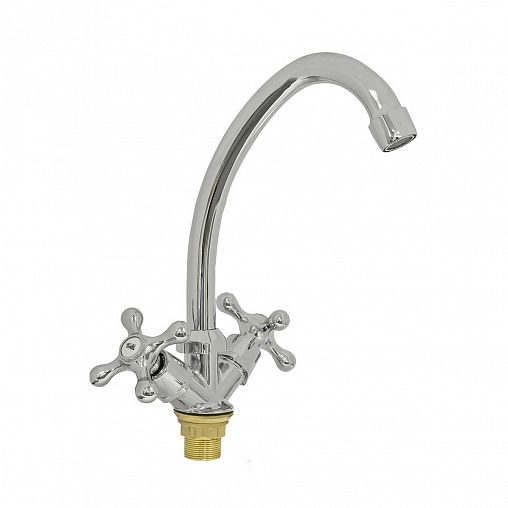 Смеситель для кухни Roegen RP033A, хром фото