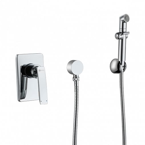 Гигиенический душ Lemark Bellario LM6819C, встраиваемый, хром фото