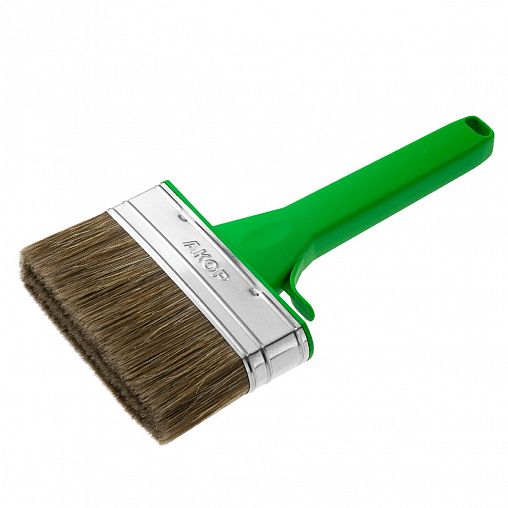 Кисть плоская для дерева Акор Мастер, смешанная щетина, пластиковая ручка, 120 x 25 мм фото