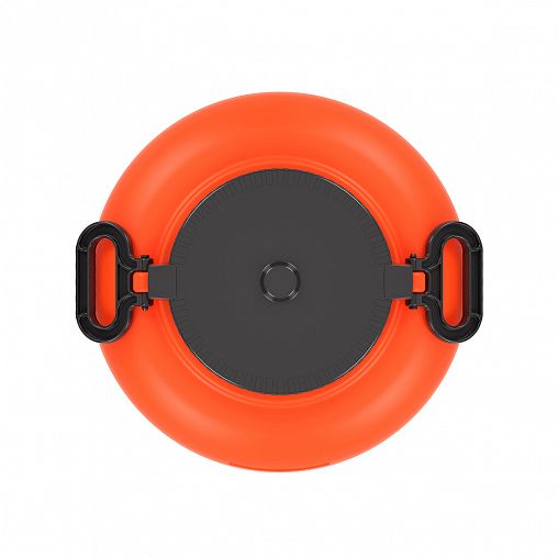 Канистра-бочка пластиковая Альтернатива Байкал, с крышкой и ручками, 50 л, оранжево-серая фото