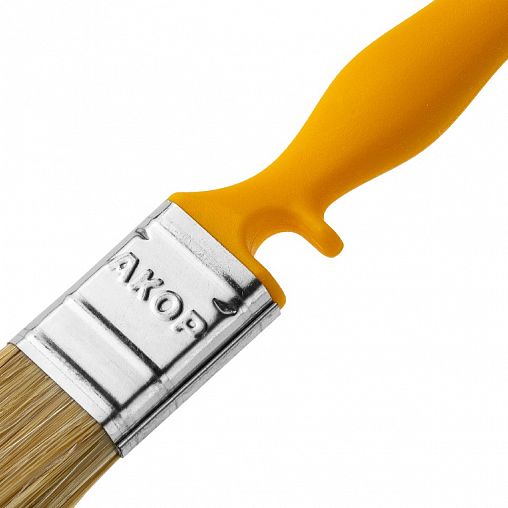 Кисть плоская для эмалей Акор Мастер, смешанная щетина, пластиковая ручка, 25 x 12 мм фото