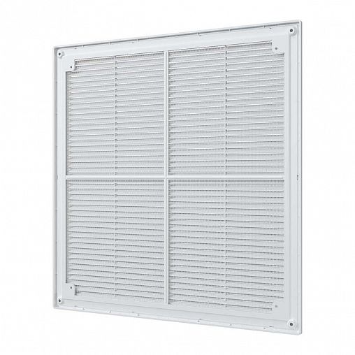 Решетка вентиляционная Era 4040Р, пластиковая, с сеткой, 400 x 400 мм фото