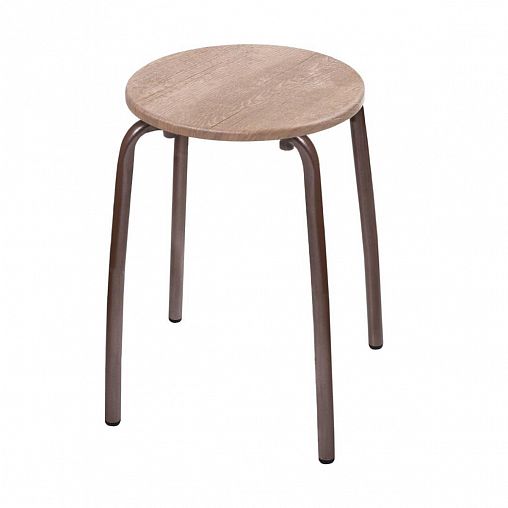 Табурет Nika Комфорт 1, d 32 см, ель умбра фото