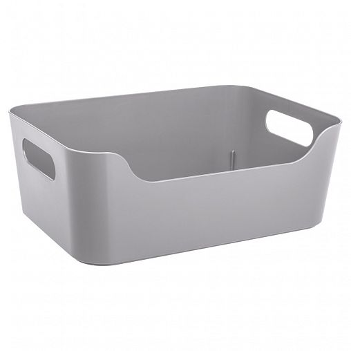 Корзина универсальная Econova Scandi, 340 x 240 x 140 мм, 10 л, светло-серая фото