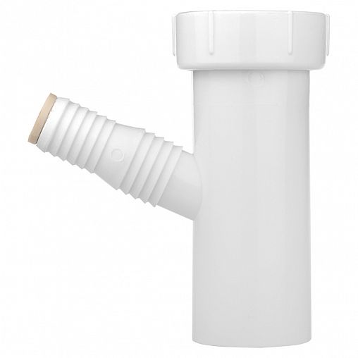 Патрубок с отводом для стиральной машины MasterProf, 1 1/2" x 40 мм фото
