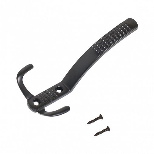 Крючок-вешалка Стандарт 212 A BL, трехрожковый, матовый черный фото