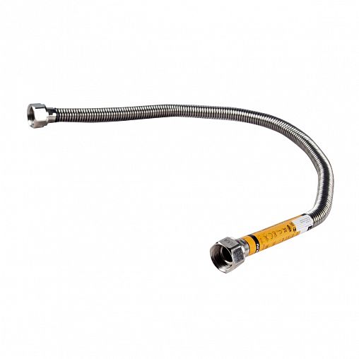 Сильфонная подводка для газа из нержавеющей стали Elka 1/2", 60 см, гайка-гайка фото Сильфонная подводка для газа из нержавеющей стали Elka 1/2", 60 см, гайка-гайка фото